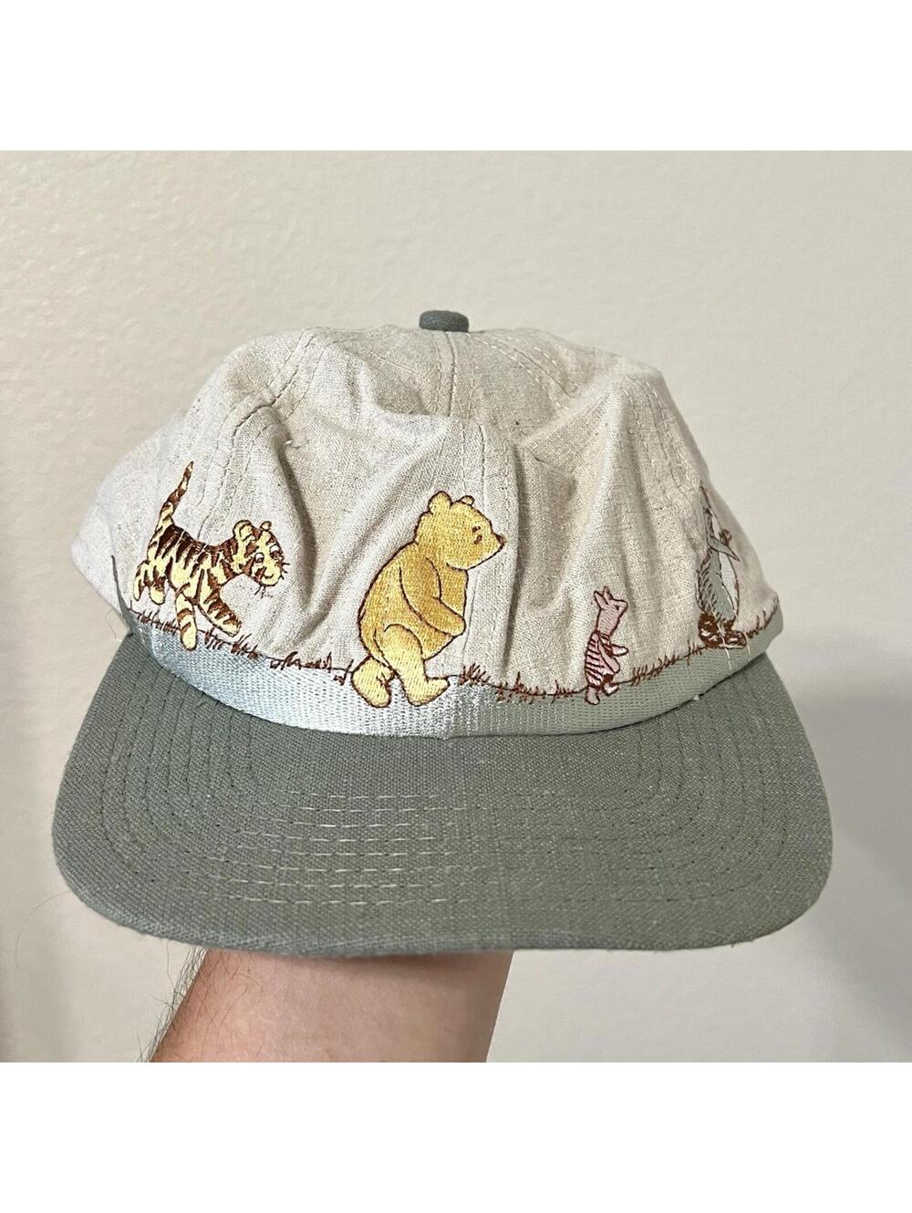 VTG Disney Store Winnie The Pooh Friends Baseball Cap Hat Adult USA Low Profile